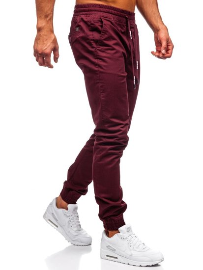 Pantalon jogger pour homme bordeaux Bolf KA951