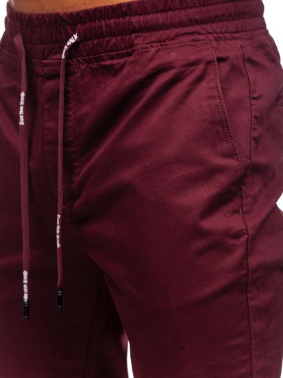 Pantalon jogger pour homme bordeaux Bolf KA951