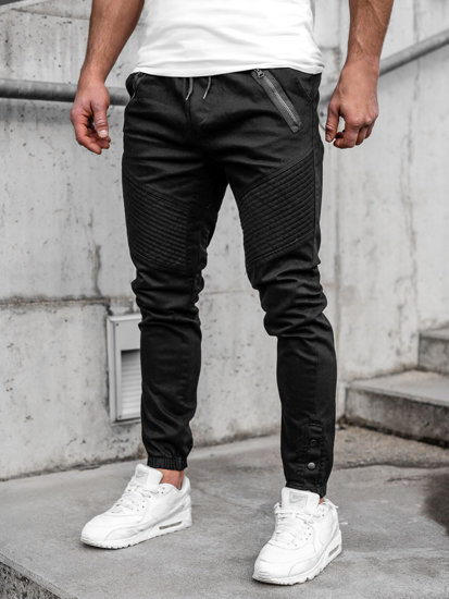 Pantalon jogger pour homme noir Bolf 952   