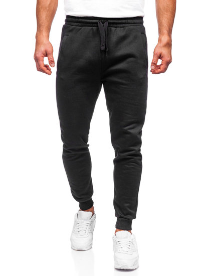 Pantalon jogger pour homme noir Bolf CK01