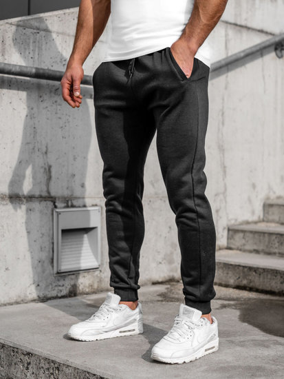 Pantalon jogger pour homme noir Bolf CK01