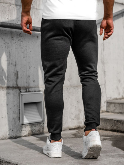 Pantalon jogger pour homme noir Bolf CK01