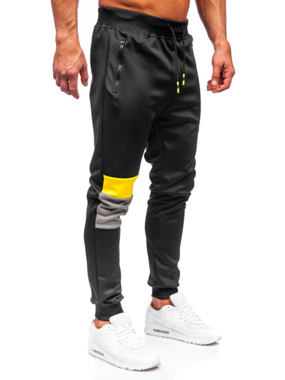 Pantalon jogger pour homme noir Bolf K10122