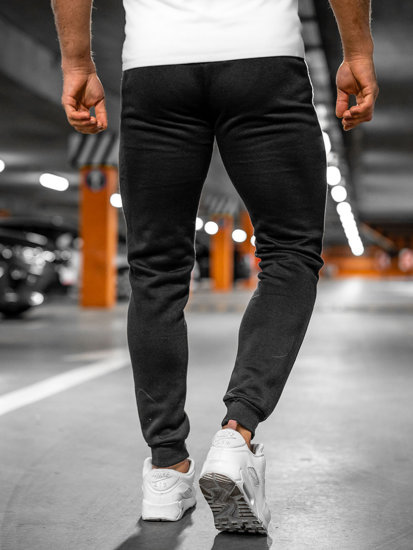 Pantalon jogger pour homme noir Bolf XW01