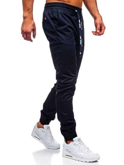 Pantalon joggery pour homme bleu foncé Bolf KA951