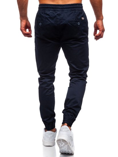 Pantalon joggery pour homme bleu foncé Bolf KA951