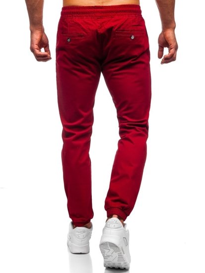 Pantalon pour homme jogger bordeaux Bolf 1145    