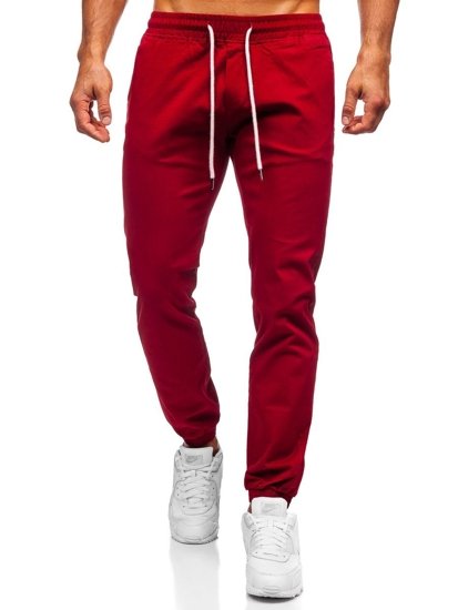 Pantalon pour homme jogger bordeaux Bolf 1145    