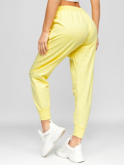 Pantalon sportif jaune pour femme Bolf 0011