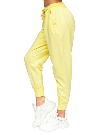 Pantalon sportif jaune pour femme Bolf 0011