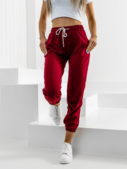 Pantalon sportif pour femme bordeaux Bolf YW01020A    