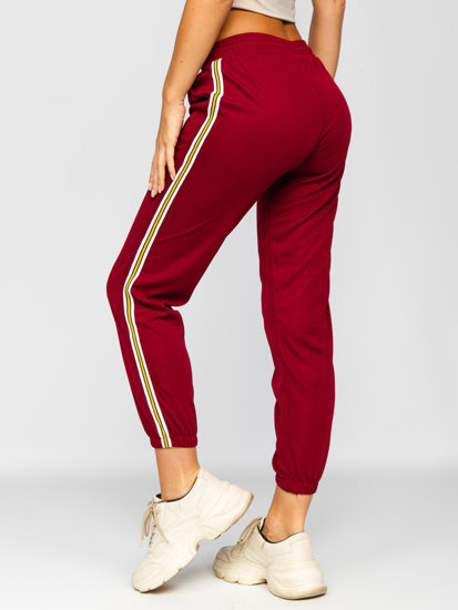 Pantalon sportif pour femme bordeaux Bolf YW01020B    