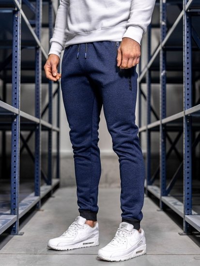 Pantalon sportif pour homme bleu foncé Bolf AM72