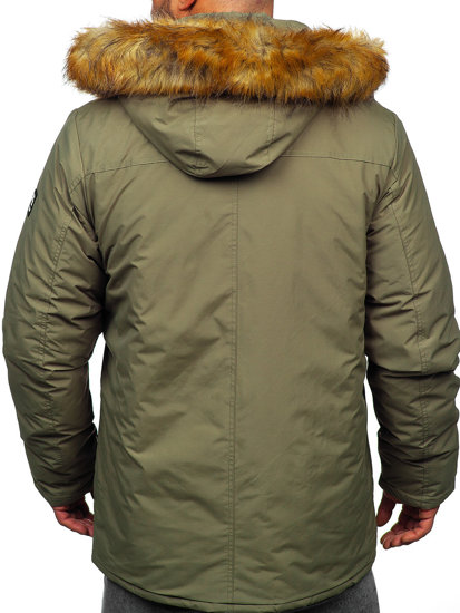 Parka d'hiver alaska pour homme kaki Bolf WX032B