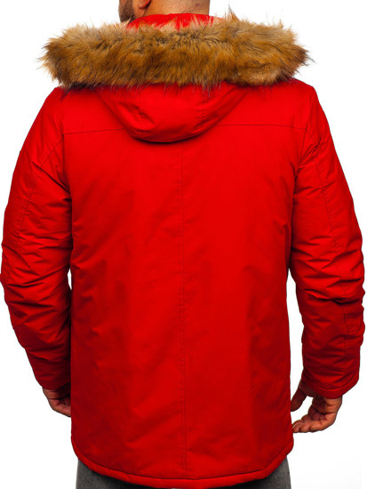 Parka d'hiver alaska pour homme rouge Bolf WX032A