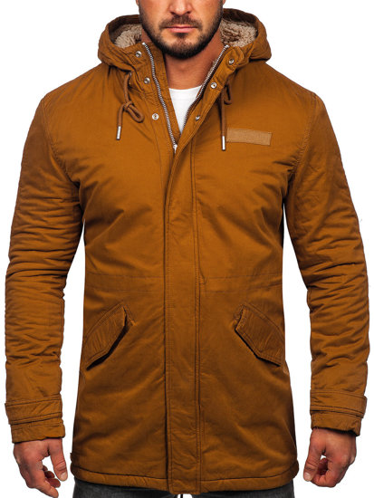 Parka d'hiver en coton pour homme camel Bolf EX838A