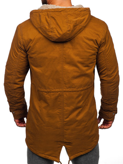 Parka d'hiver en coton pour homme camel Bolf EX838A