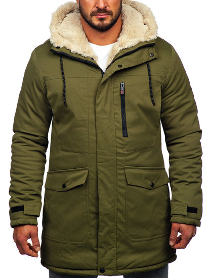 Parka d'hiver pour homme kaki Bolf 22M37