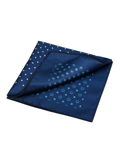 Pochette bleue foncée pour homme Bolf PO25