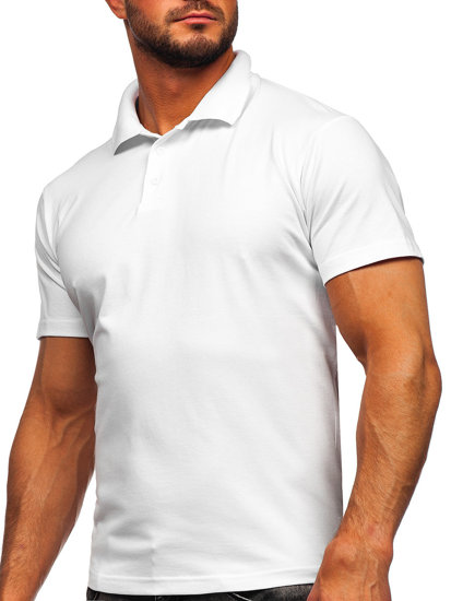 Polo pour homme blanc Bolf 0002