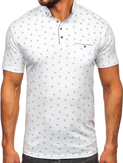 Polo pour homme blanc Bolf 192657