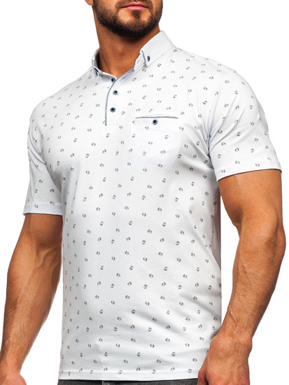 Polo pour homme blanc Bolf 192657