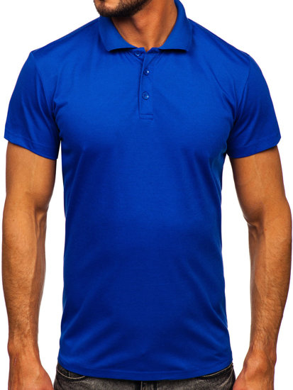 Polo pour homme bleu cobalt Bolf 8T80