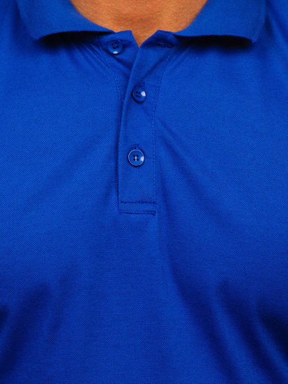 Polo pour homme bleu cobalt Bolf 8T80