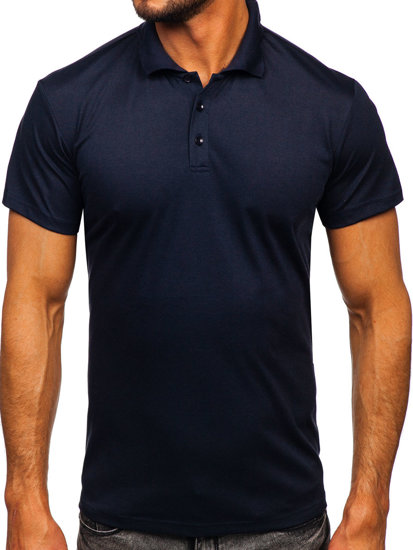 Polo pour homme bleu foncé Bolf 8T80