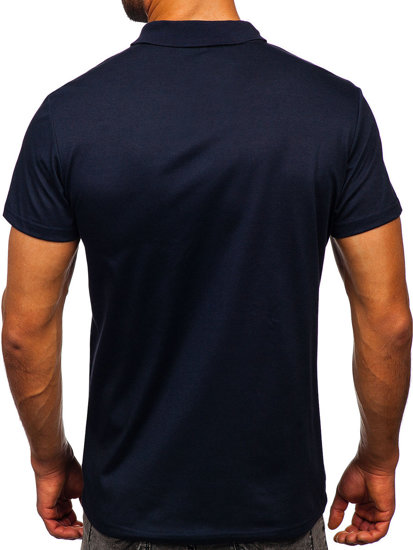 Polo pour homme bleu foncé Bolf 8T80