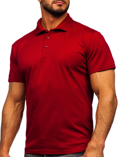 Polo pour homme bordeaux Bolf 8T80