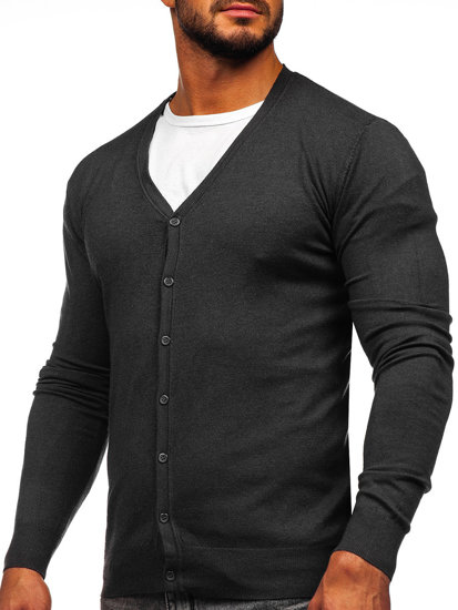 Pull avec fermeture pour homme graphite Bolf YY06