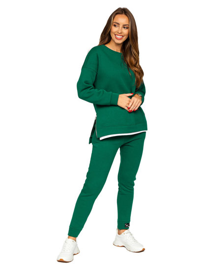 Set de survêtement deux pièces pour femme vert Bolf T2247