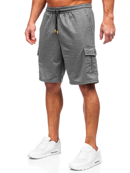 Short cargo de sport pour homme graphite Bolf 8K218