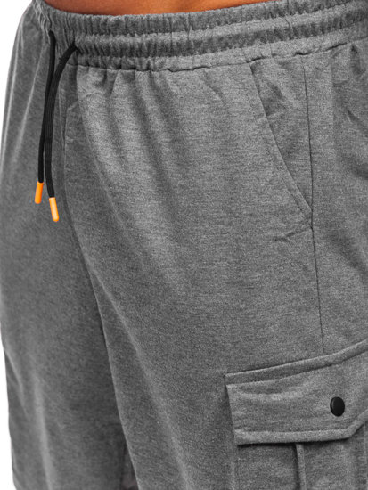 Short cargo de sport pour homme graphite Bolf 8K218