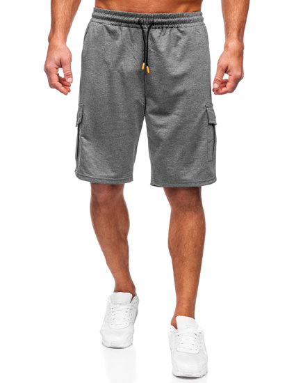 Short cargo de sport pour homme graphite Bolf 8K218