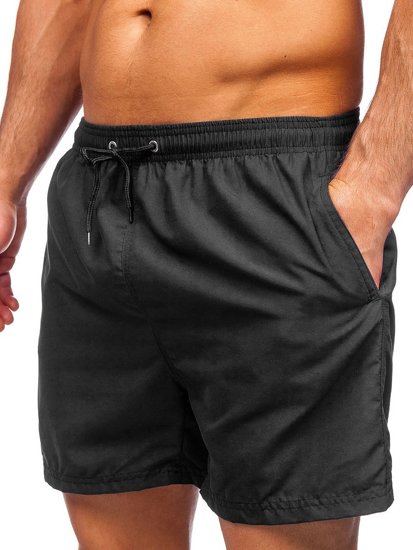 Short de bain noir pour homme Bolf YW07001 