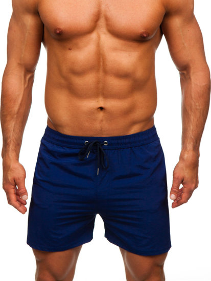 Short de bain pour homme bleu foncé Bolf XL018