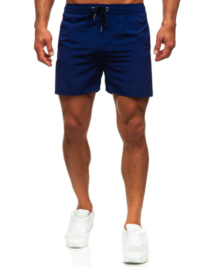 Short de bain pour homme bleu foncé Bolf XL018