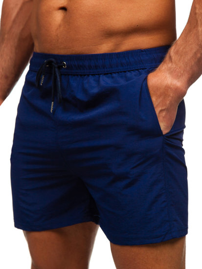 Short de bain pour homme bleu foncé Bolf XL018