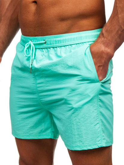 Short de bain pour homme vert menthe Bolf XL018