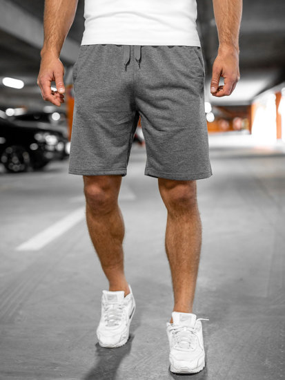 Short de sport pour homme graphite Bolf 8K100A