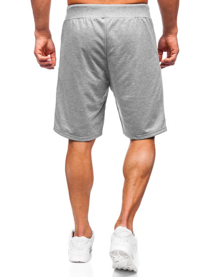 Short de sport pour homme gris Bolf 8K295