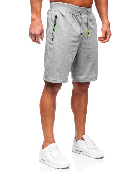 Short de sport pour homme gris Bolf 8K931