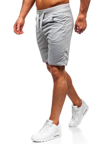 Short de sport pour homme gris Bolf B1001