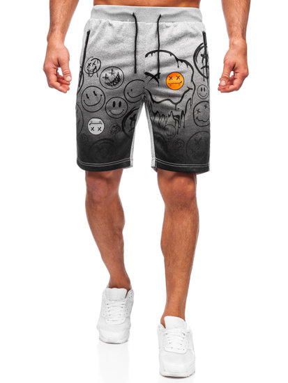 Short de sport pour homme gris Bolf HS7197