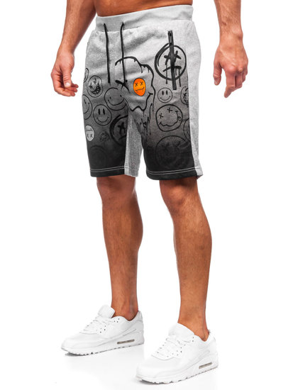 Short de sport pour homme gris Bolf HS7197