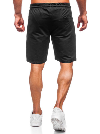 Short de sport pour homme noir Bolf 192523