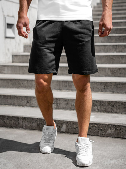 Short de sport pour homme noir Bolf 8K100A