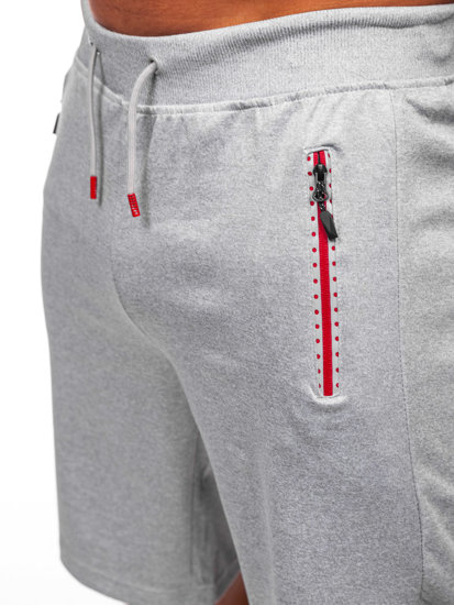 Short de survêtement pour homme gris Bolf 8K297